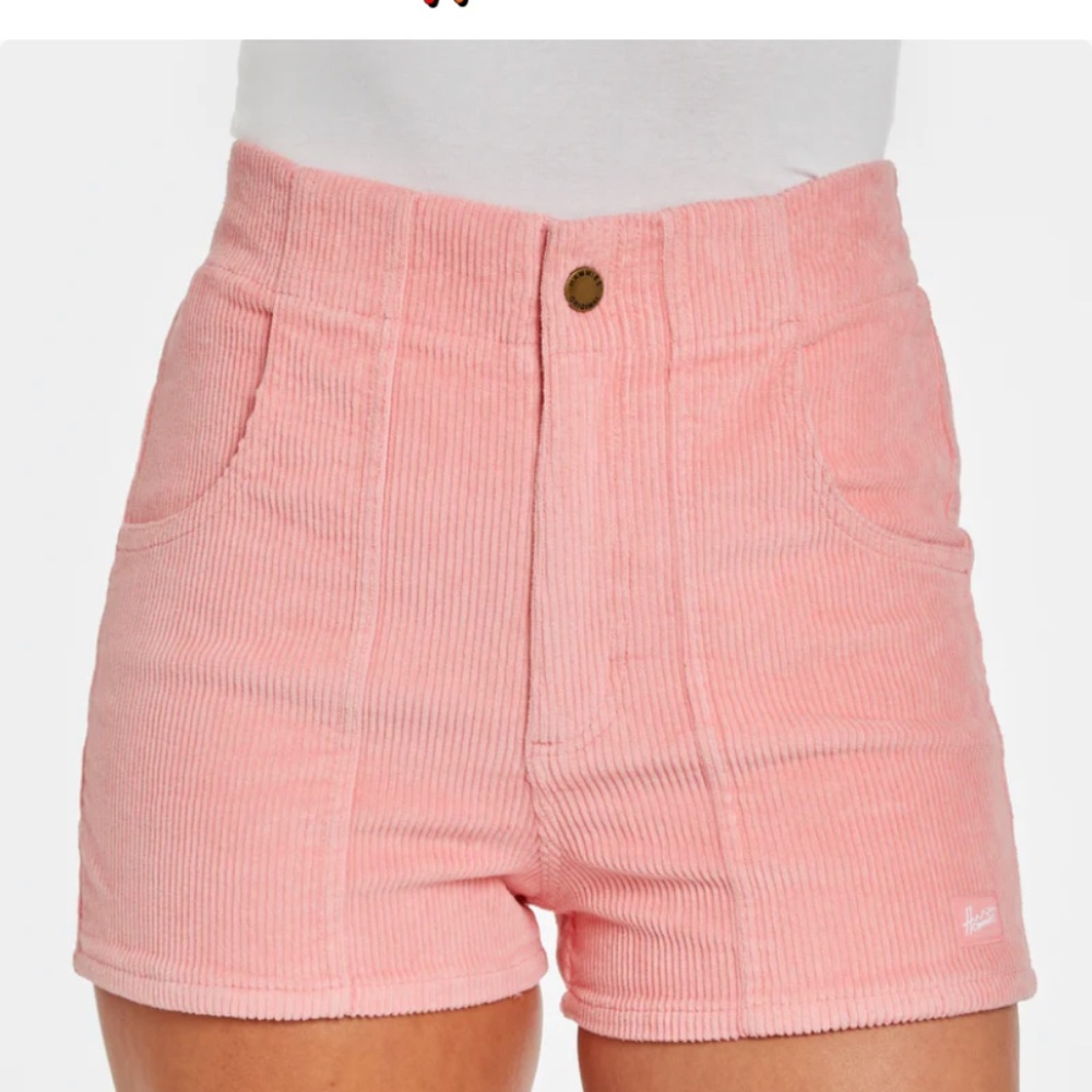 Hammies High Waisted Pink Corduroy Shorts